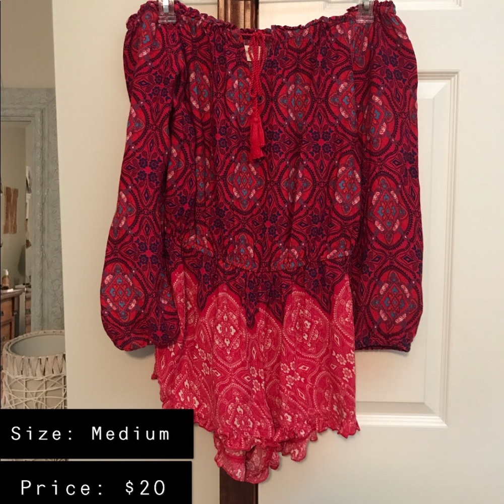 Off the shoulder romper